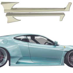 ModeloDrive FRP HOM Wide Body Side Skirts > Ferrari F430 2005-2009 image - 1