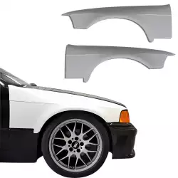 FRP FIT Wide Body Fender Flares (front) > BMW 318i, 323i, 325i, 328i (E36) 1992-1998 > 4dr image - 1