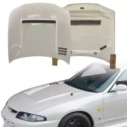 FRP TSEC Hood > Nissan Skyline (R33) GTR 1995-1998 image - 1