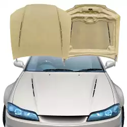 FRP VERT EDG Hood (vented) > Nissan Silvia (S15) 1999-2004 image - 1