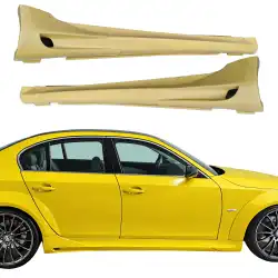 FRP LUMM Wide Body Side Skirts > BMW 530i (E60) 2004-2007 > 4dr Sedan image - 1