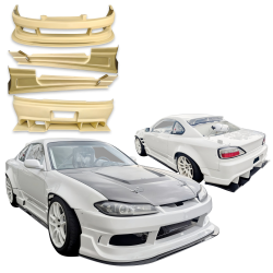 ModeloDrive FRP ORI RAC Body Kit w Splitters 8pc > Nissan Silvia (S15) 1999-2004 image - 2