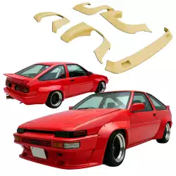 FRP TD N2 Wide Body Kit 5pc > Toyota Corolla (AE86) Trueno 1984-1987 image - 1
