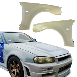 ModeloDrive FRP OER GTR Fenders (front) > Nissan Skyline (R34) GTR 1999-2004 > 2dr Coupe image - 2