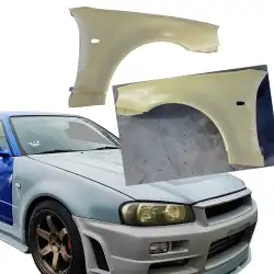 FRP OER GTR Fenders (front) > Nissan Skyline (R34) GTR 1999-2004 > 2dr Coupe image - 9