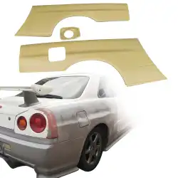 FRP GTR Conversion Fenders (rear) > Nissan Skyline (R34) GTT 1999-2004 > 2dr Coupe image - 7