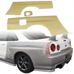 FRP GTR Conversion Fenders (rear) > Nissan Skyline (R34) GTT 1999-2004 > 2dr Coupe image - 1