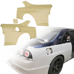 ModeloDrive FRP OER GTR Conversion Fenders (rear) > Nissan Skyline (R33) GTS 1995-1998 > 2dr Coupe image - 3