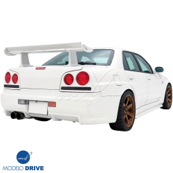 ModeloDrive FRP GTR Conversion Rear Bumper > Nissan Skyline (R34) GTT 1999-2004 > 4dr Sedan image - 10