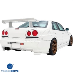 ModeloDrive FRP GTR Conversion Rear Bumper > Nissan Skyline (R34) GTT 1999-2004 > 4dr Sedan image - 14