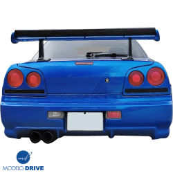 ModeloDrive FRP GTR Conversion Rear Bumper > Nissan Skyline (R34) GTT 1999-2004 > 4dr Sedan image - 2