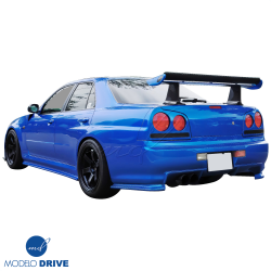ModeloDrive FRP GTR Conversion Rear Bumper > Nissan Skyline (R34) GTT 1999-2004 > 4dr Sedan image - 5