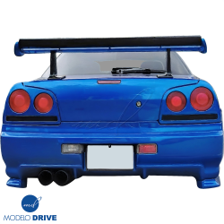 ModeloDrive FRP GTR Conversion Rear Bumper > Nissan Skyline (R34) GTT 1999-2004 > 4dr Sedan image - 6