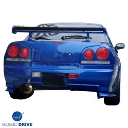 ModeloDrive FRP GTR Conversion Rear Bumper > Nissan Skyline (R34) GTT 1999-2004 > 4dr Sedan image - 8