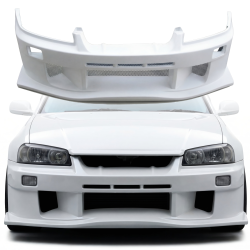 ModeloDrive FRP URA GT Front Bumper > Nissan Skyline (R34) GTT 1999-2004 > 4dr Sedan image - 7