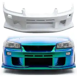 FRP URA GT Front Bumper > Nissan Skyline (R34) GTT 1999-2004 > 4dr Sedan image - 1