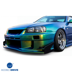 ModeloDrive FRP URA GT Front Canards > Nissan Skyline (R34) GTT 1999-2004 > 4dr Sedan image - 3