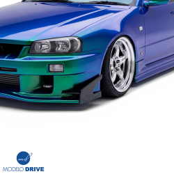 ModeloDrive FRP URA GT Front Canards > Nissan Skyline (R34) GTT 1999-2004 > 4dr Sedan image - 4