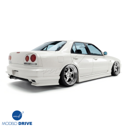 ModeloDrive FRP URA GT Rear Bumper > Nissan Skyline (R34) GTT 1999-2004 > 4dr Sedan image - 7