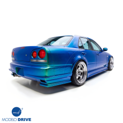 ModeloDrive FRP URA GT Rear Bumper > Nissan Skyline (R34) GTT 1999-2004 > 4dr Sedan image - 2