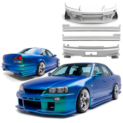 ModeloDrive FRP URA GT Body Kit 6pc > Nissan Skyline (R34) GTT 1999-2004 > 4dr Sedan image - 1