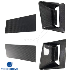 ModeloDrive Carbon Fiber SMAD Headlight Housings 4pc > Nissan 240SX 1989-1994> 2/3dr image - 4