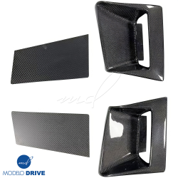 ModeloDrive Carbon Fiber SMAD Headlight Housings 4pc > Nissan 240SX 1989-1994> 2/3dr image - 5