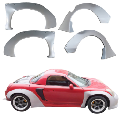ModeloDrive FRP TKYO Wide Body Fender Flares Set 4pc > Toyota MRS MR2 Spyder 2000-2005 image - 6