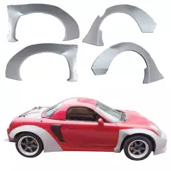 FRP TKYO Wide Body Fender Flares Set 4pc > Toyota MRS MR2 Spyder 2000-2005 image - 7