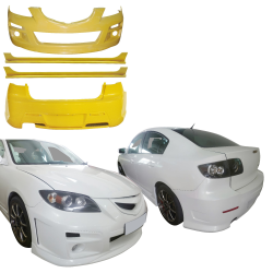 ModeloDrive FRP AEXE Rear Bumper > Mazda Mazda3 2004-2009 > 4dr Sedan image - 1
