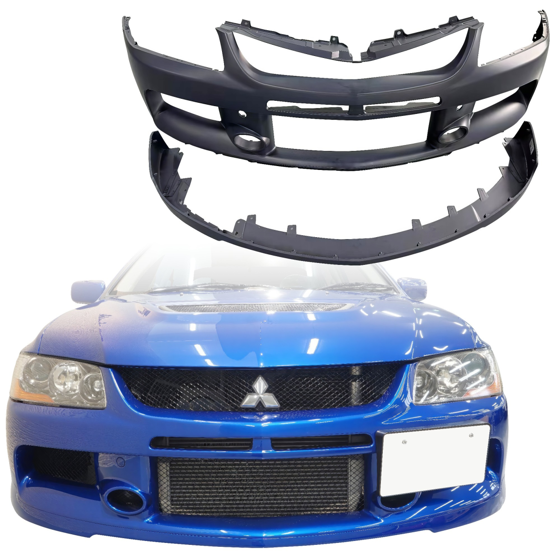 All kind of body kits for Mitsubishi Evolution 2003. Exterior/Front Bumpers or Lips 