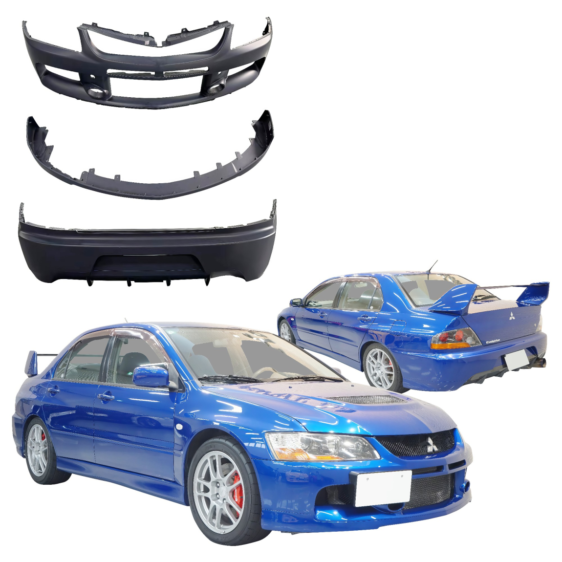 All kind of body kits for Mitsubishi Evolution 2003. Exterior/Complete Body Kits 