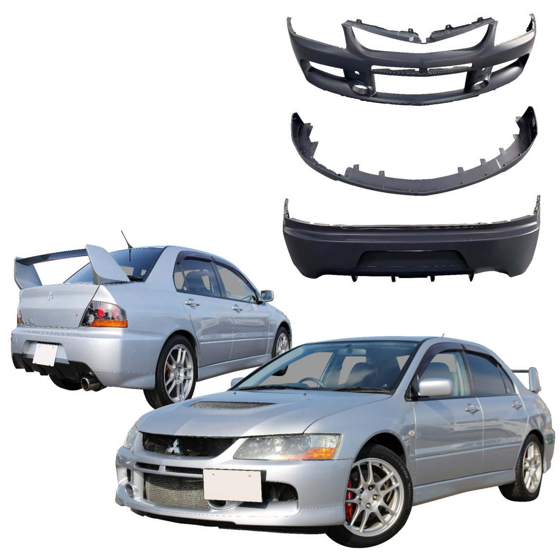 All kind of body kits for Mitsubishi Evolution 2003. Exterior/Complete Body Kits 