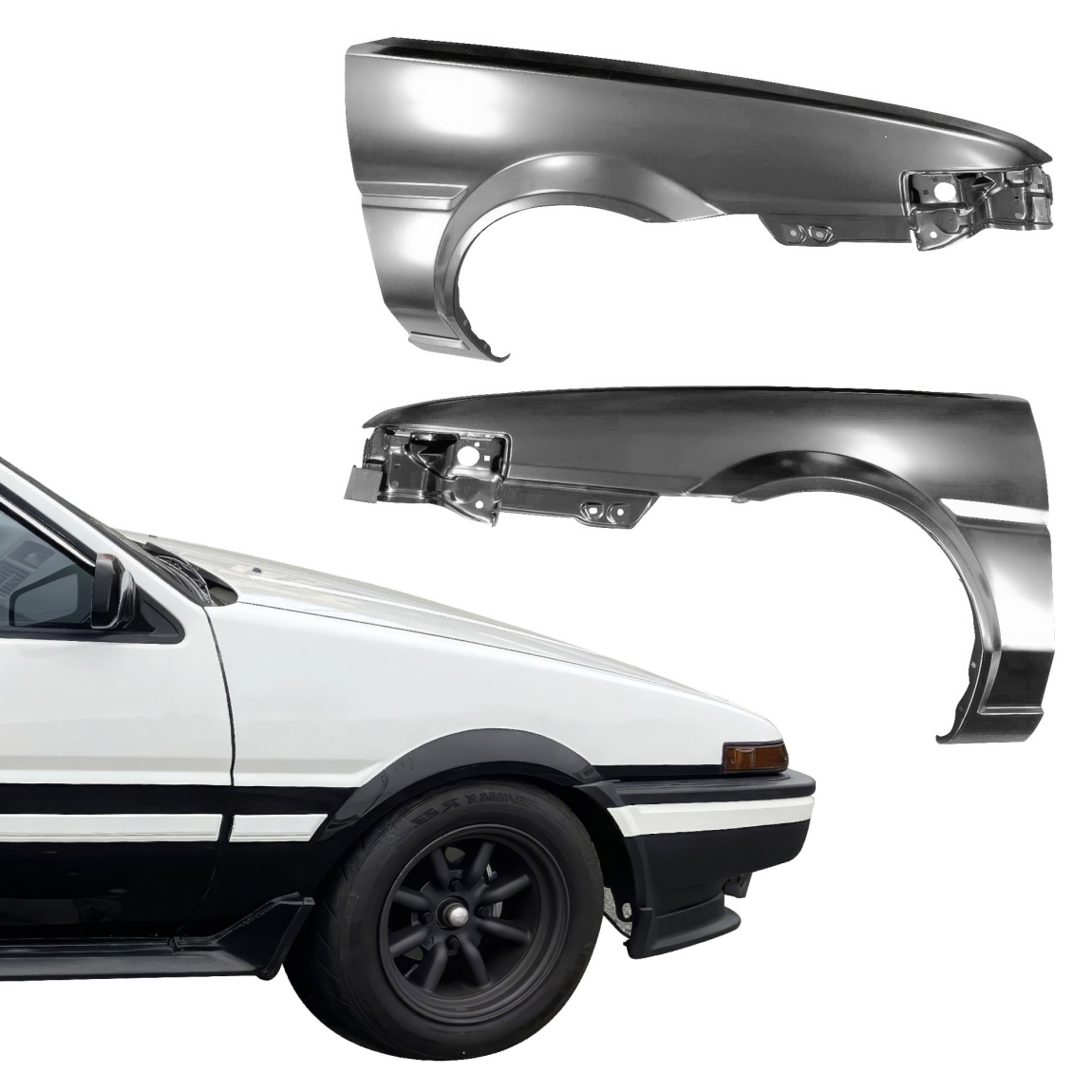 All kind of body kits for Toyota Corolla 1984. Exterior/Fenders 