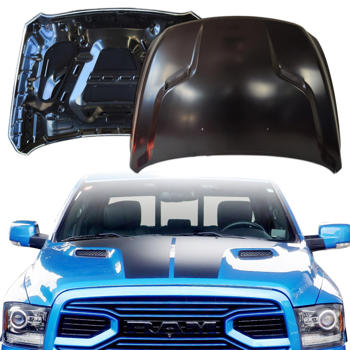 All kind of body kits for Ram 1500 2009. Exterior/Hoods 