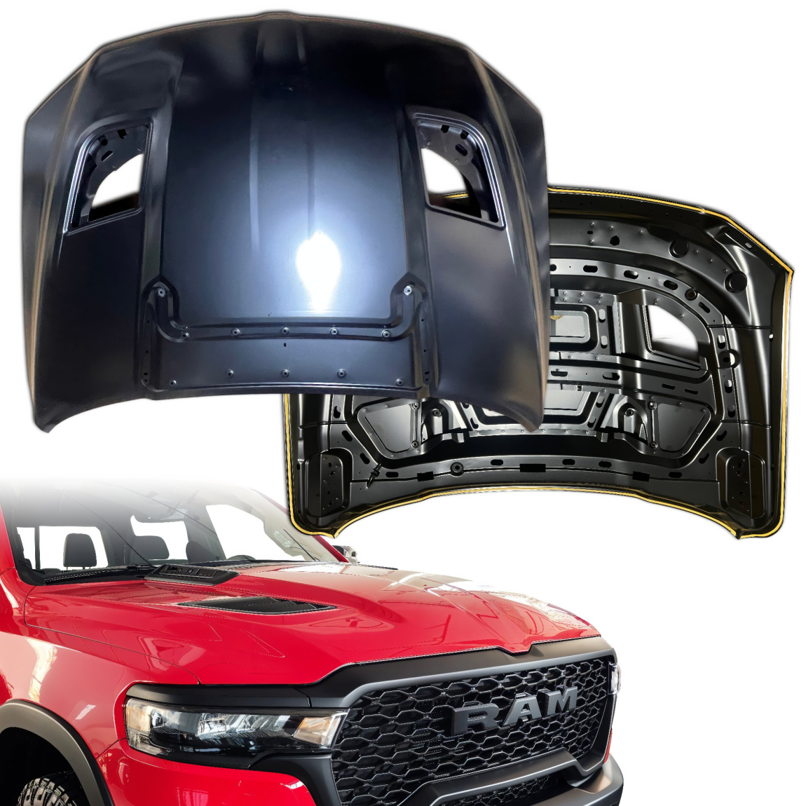 All kind of body kits for Ram 1500 2019. Exterior/Hoods 