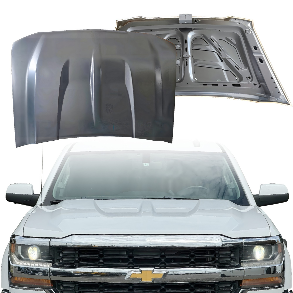 All kind of body kits for Chevrolet Silverado 2014. Exterior/Hoods 