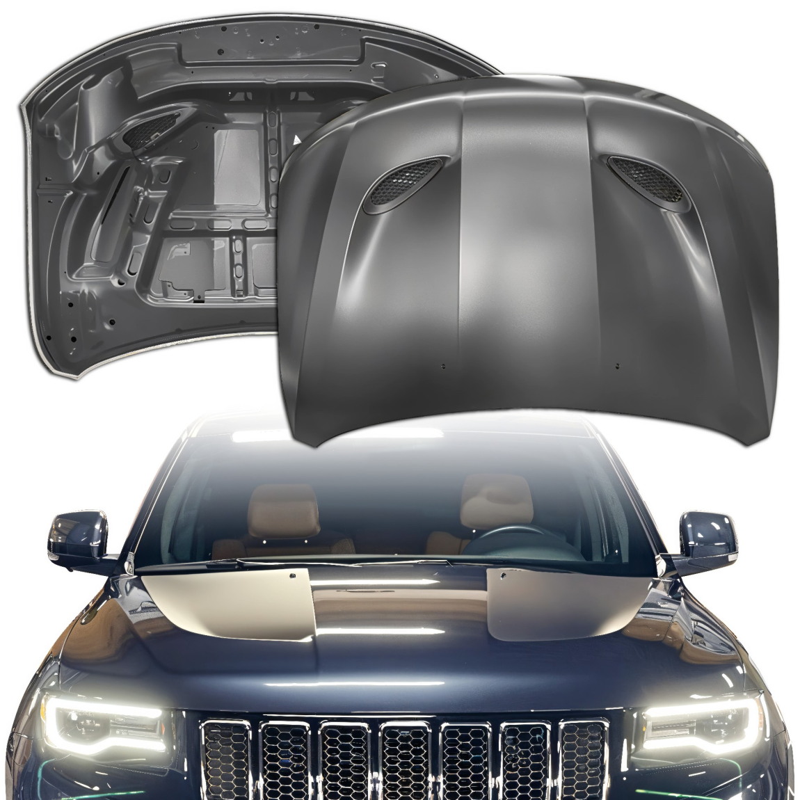 All kind of body kits for Jeep Cherokee 2011. Exterior/Hoods 