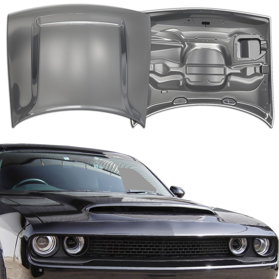 All kind of body kits for Dodge Challenger 2008. Exterior/Hoods 