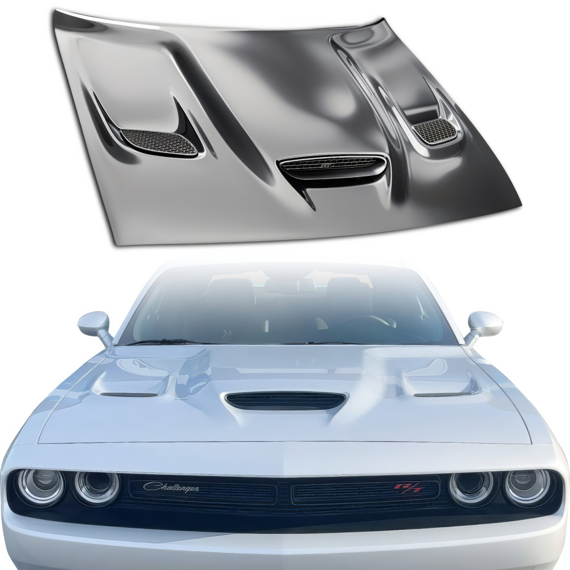 All kind of body kits for Dodge Challenger 2008. Exterior/Hoods 