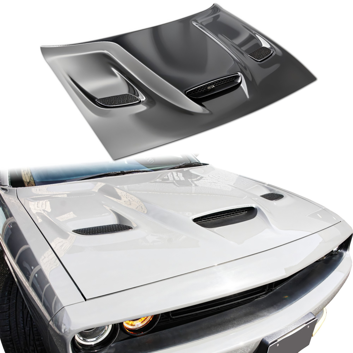 All kind of body kits for Dodge Challenger 2008. Exterior/Hoods 