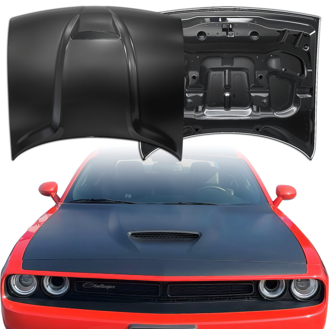 All kind of body kits for Dodge Challenger 2008. Exterior/Hoods 