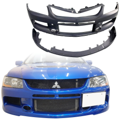 OEREP PP EVO9 Front Bumper w Lip Combo > Mitsubishi Evolution EVO8 EVO9 2003-2006 image - 3