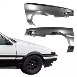 Steel OER Fenders (FRONT SET L R PAIR) > Toyota Corolla AE86 Trueno 1984-1987 image - 6