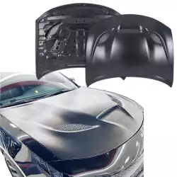 Steel SRT Hellcat 3-Scoop Hood > Dodge Charger 2015-2023 image - 1