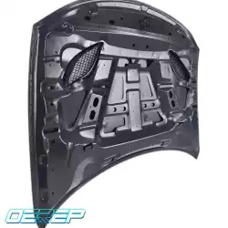 Steel SRT Hellcat 3-Scoop Hood > Dodge Charger 2015-2023 image - 6