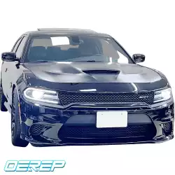 Steel SRT Hellcat 3-Scoop Hood > Dodge Charger 2015-2023 image - 14