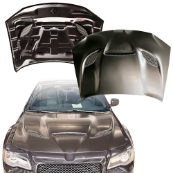 OEREP Steel SRT Hellcat 3-Scoop Hood > Chrysler 300C 2015-2023 image - 1