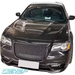 Steel SRT Hellcat 3-Scoop Hood > Chrysler 300C 2015-2023 image - 2
