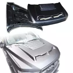 Steel GT500 Style Hood W/ Air Vent Scoop Hood > Ford F150 2015-2020 image - 1